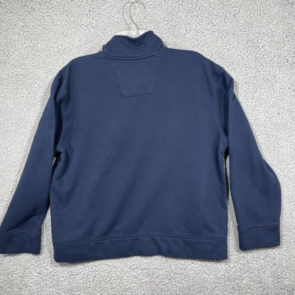 Nautica Sweater Womens Large Blue Quarter Zip Mock Neck Long Sleeve - Picture 2 of 16